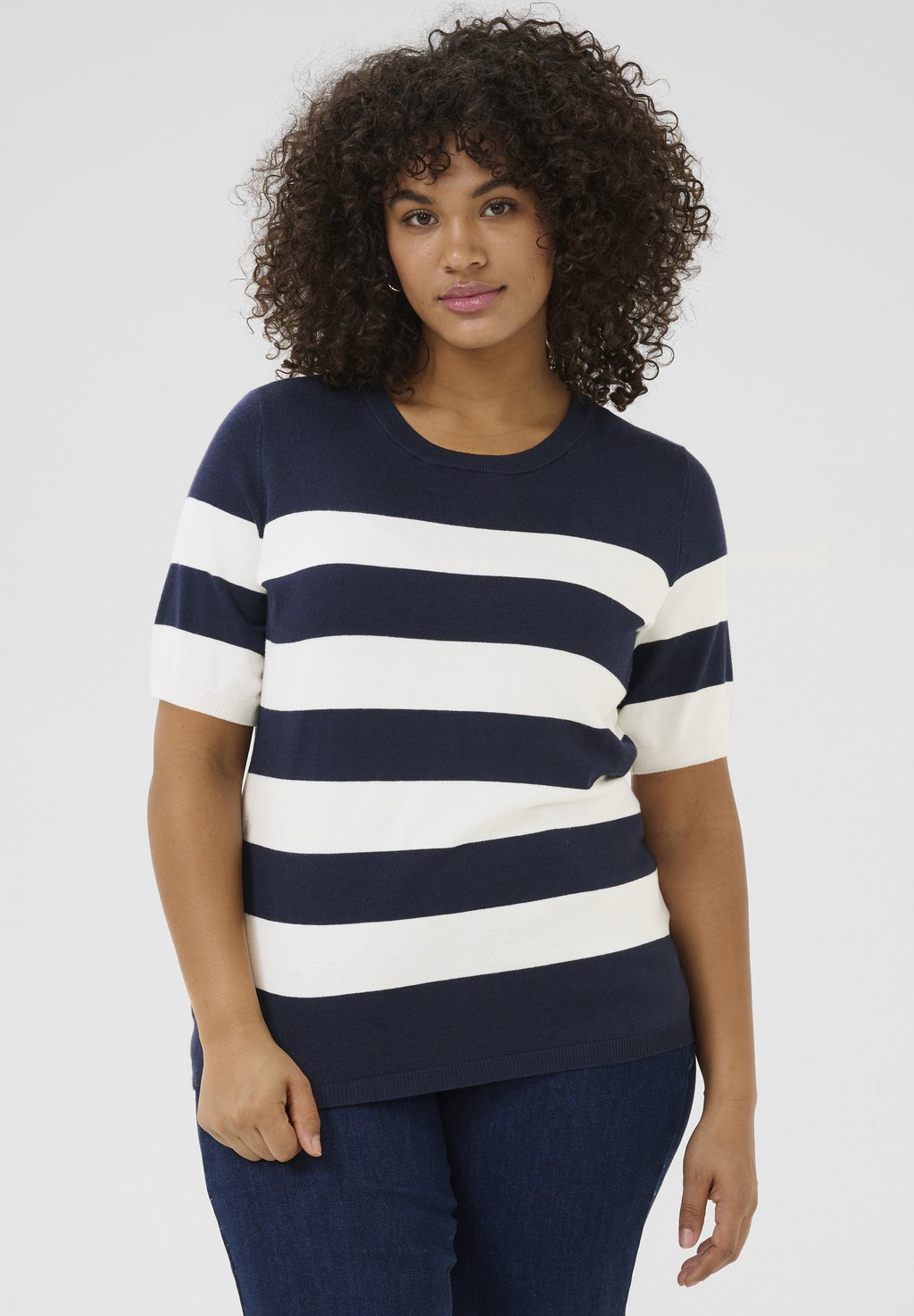 

Футболка с принтом LIZZY STRIPED Kaffe Curve, синий