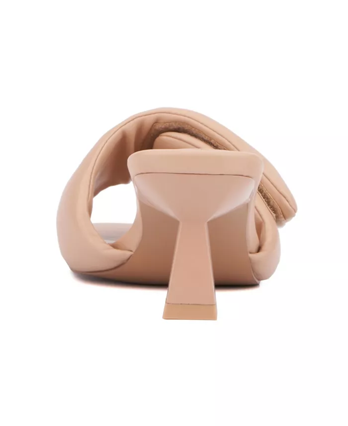 Женские босоножки Allure Slide на низком каблуке Olivia Miller, коричневый — фото 3