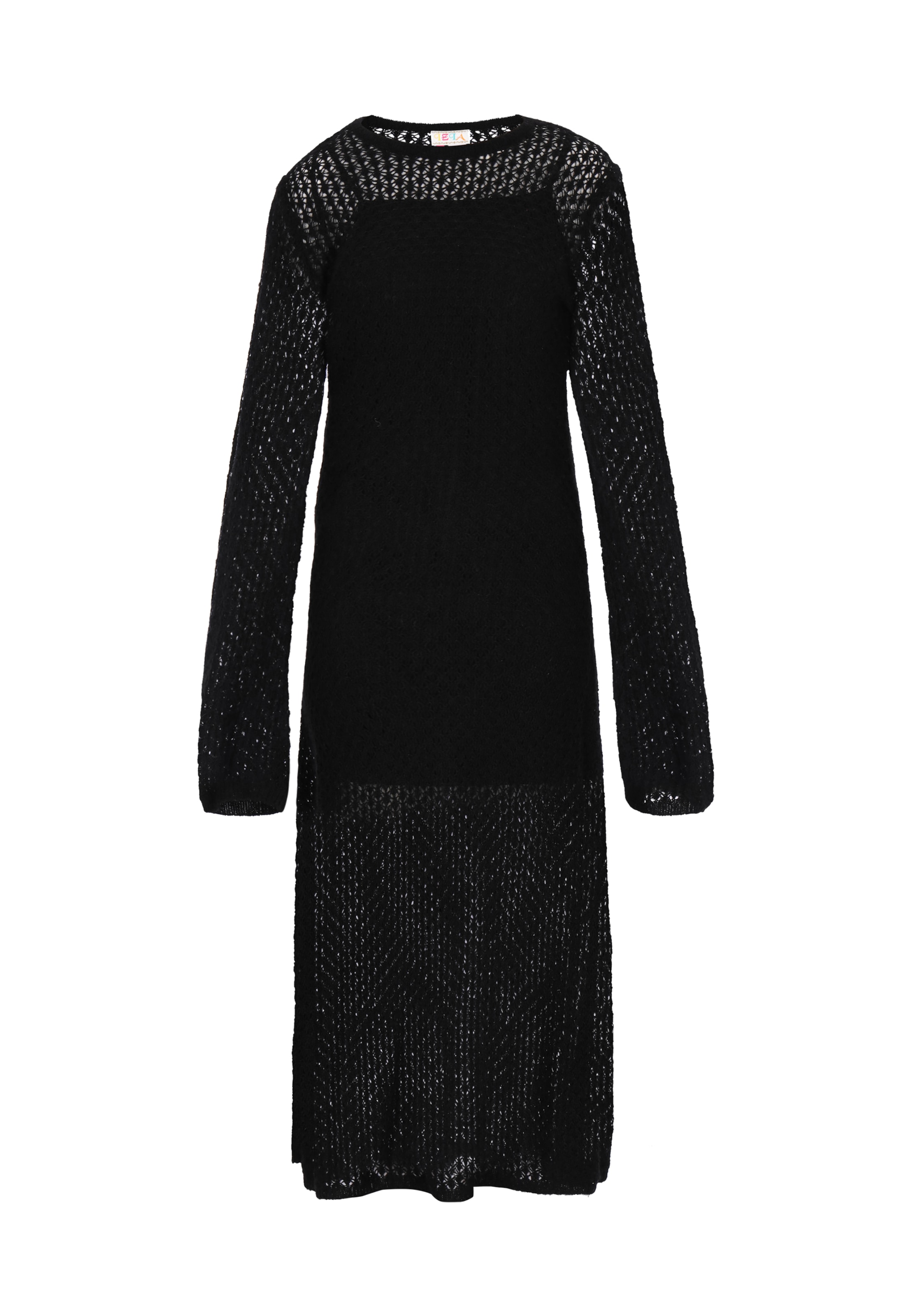 

IZIA Вязаное платье 'Festival' в черном цвете