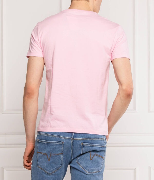 Футболка мужская Polo Ralph Lauren хлопковая, розовый — фото 4