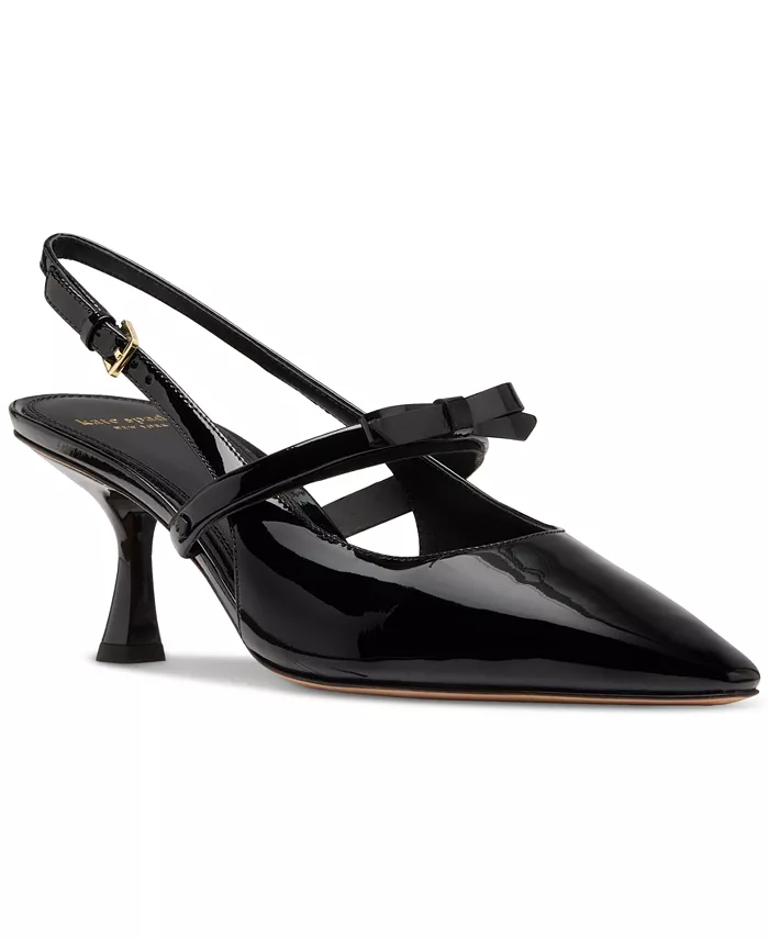 Женские туфли Carolina Slingback на каблуке-рюмочке kate spade new york, черный