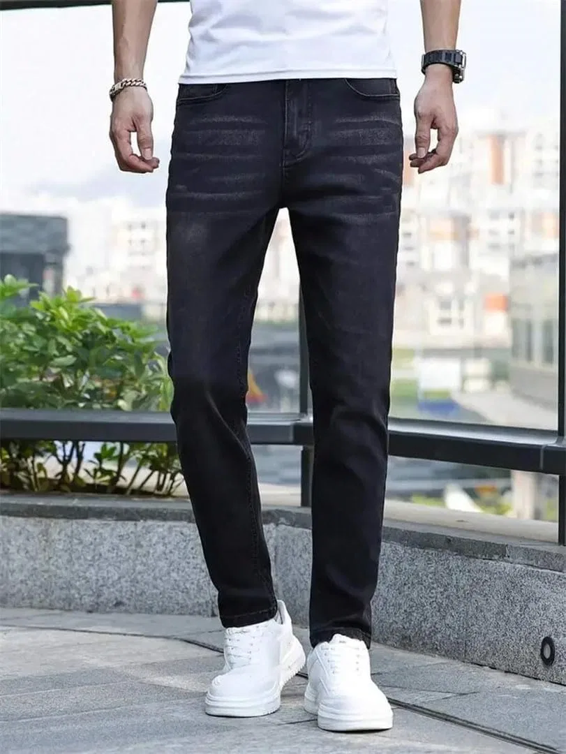 Джинсы Slim Stretch Jeans, Black — фото 4