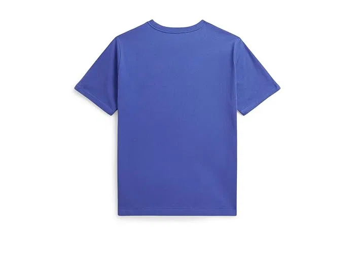 Футболка Polo Ralph Lauren Kids хлопок Logo Cotton Jersey Tee, Office Blue — фото 2