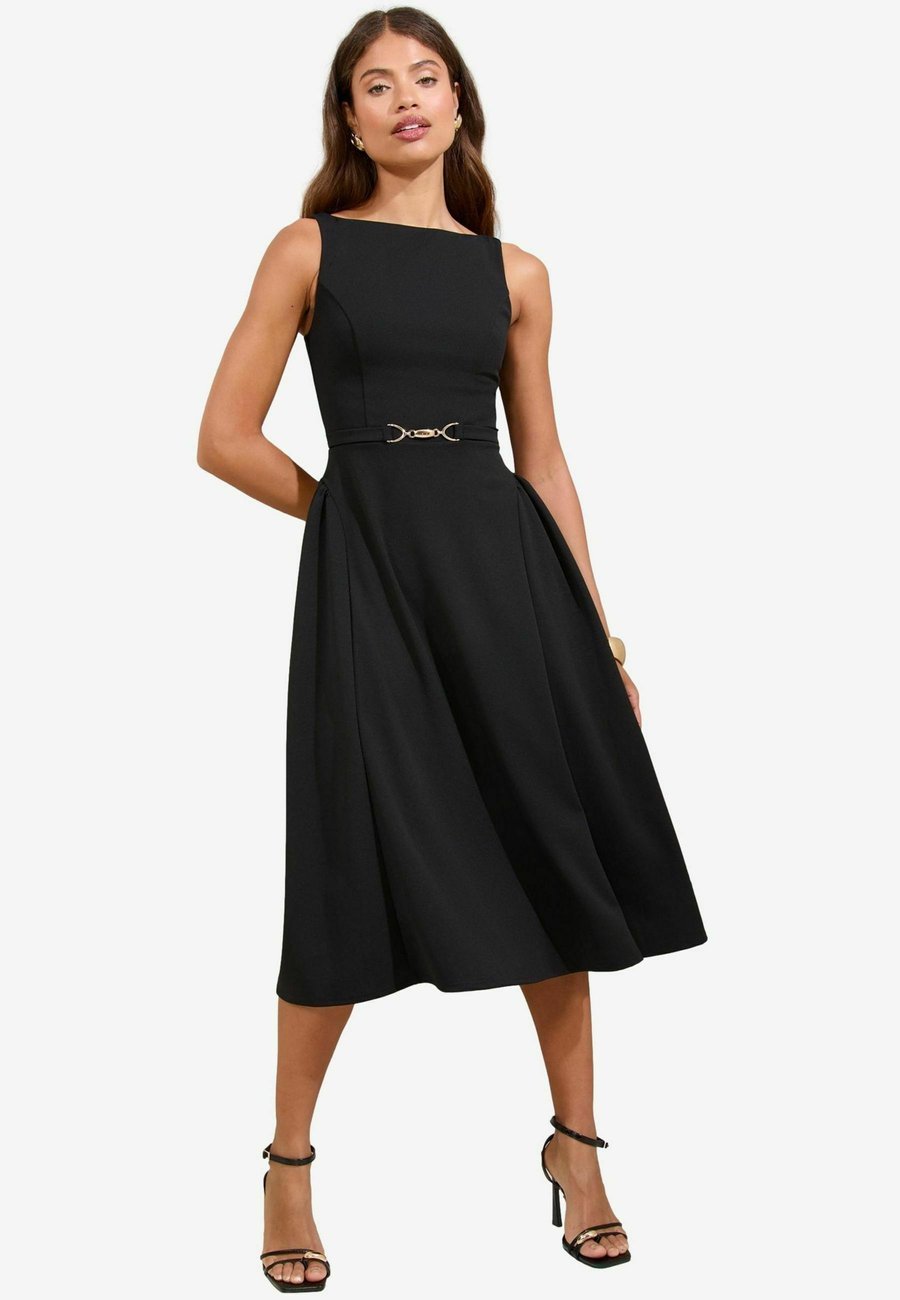 

Платье Lipsy REGULAR FIT-SLEEVELESS SNAFFLE TRIM MIDI SKATER, Black