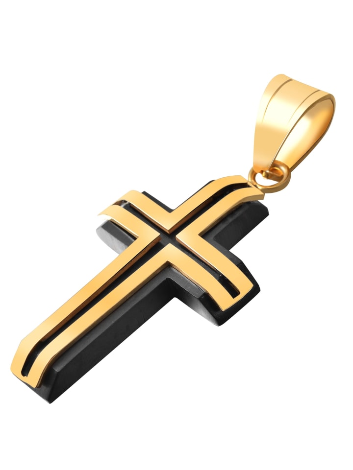 

Adeliás Подвеска унисекс - крест из нержавеющей стали белого цвета