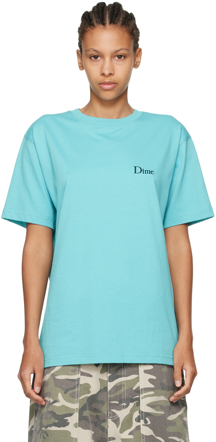 

Синяя классическая футболка Dime, Ocean blue