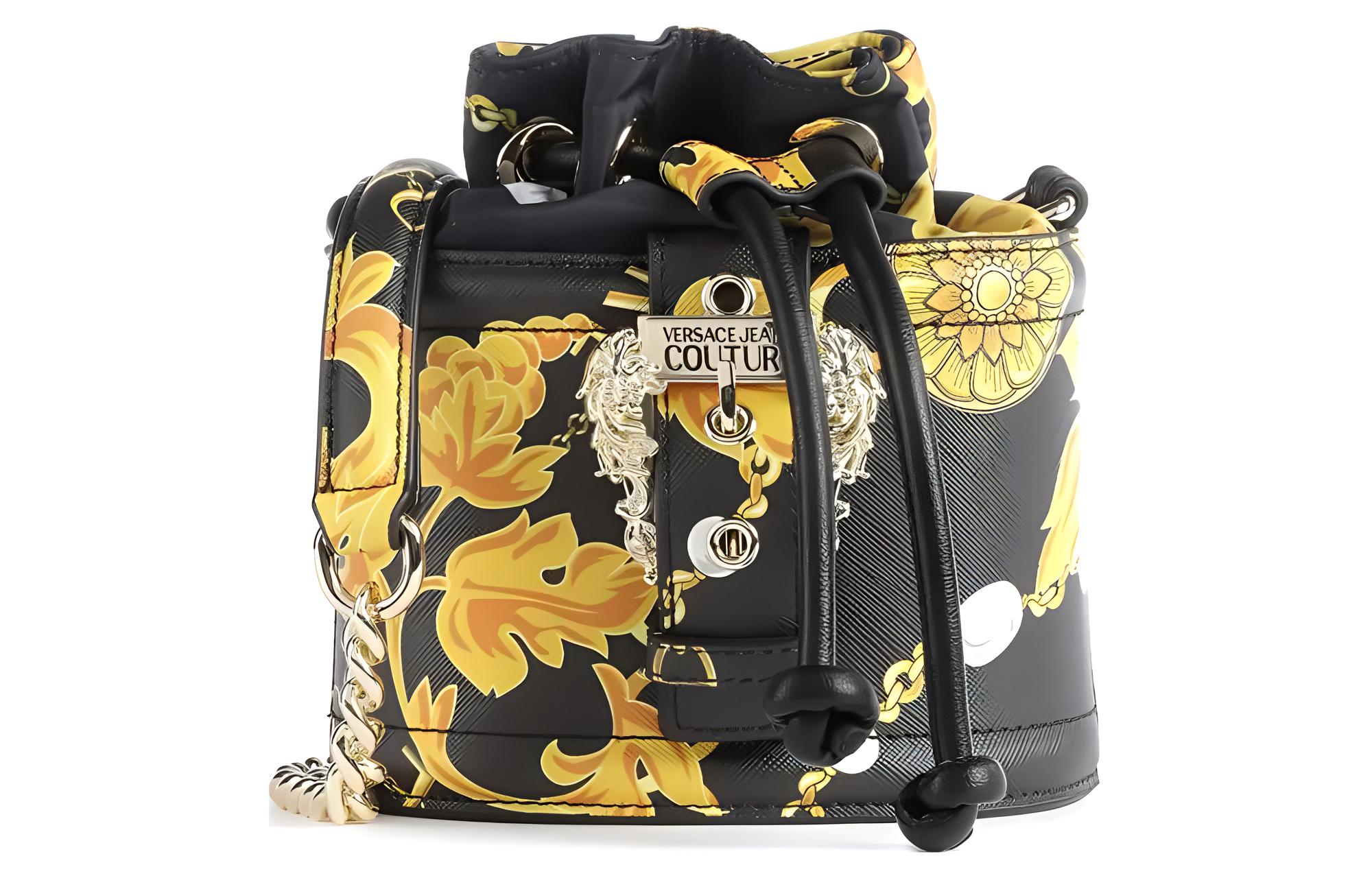 

VERSACE JEANS COUTURE Синтетическая кожаная сумка ведро через плечо на пояс