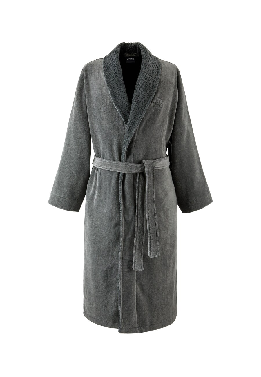 

Халат BOSS Long Bathrobe, темно-серый