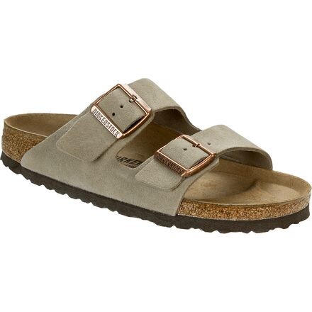 

Узкие замшевые сандалии Arizona женские Birkenstock, цвет Taupe Suede