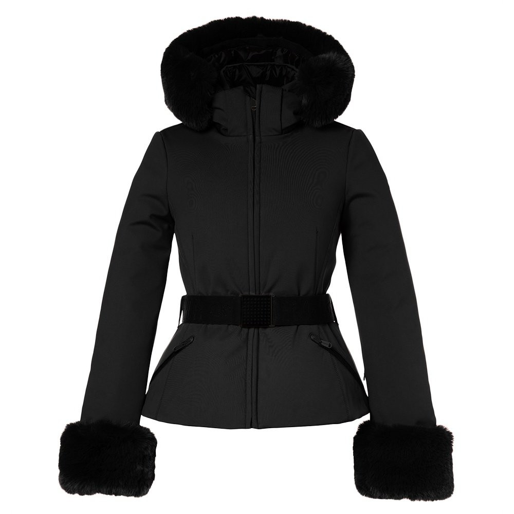 

Пуховая лыжная куртка Goldbergh Giselle с искусственным мехом (женская), Black