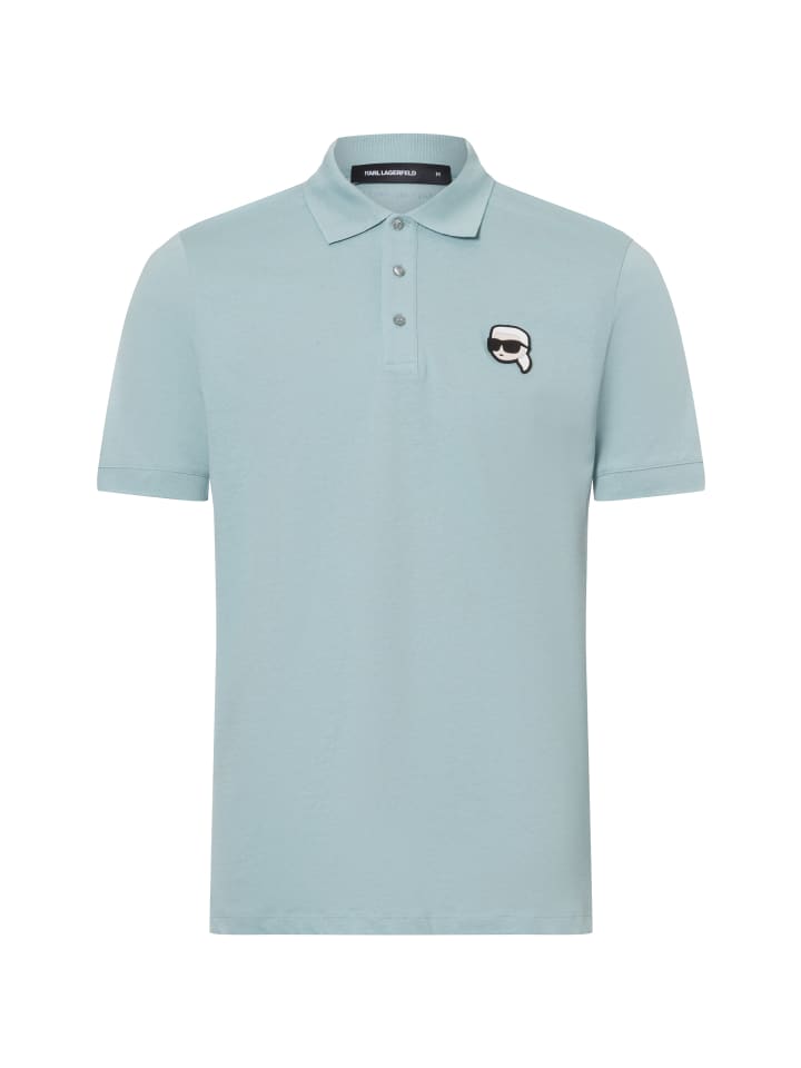

Поло Karl Lagerfeld Poloshirt, светло-синий