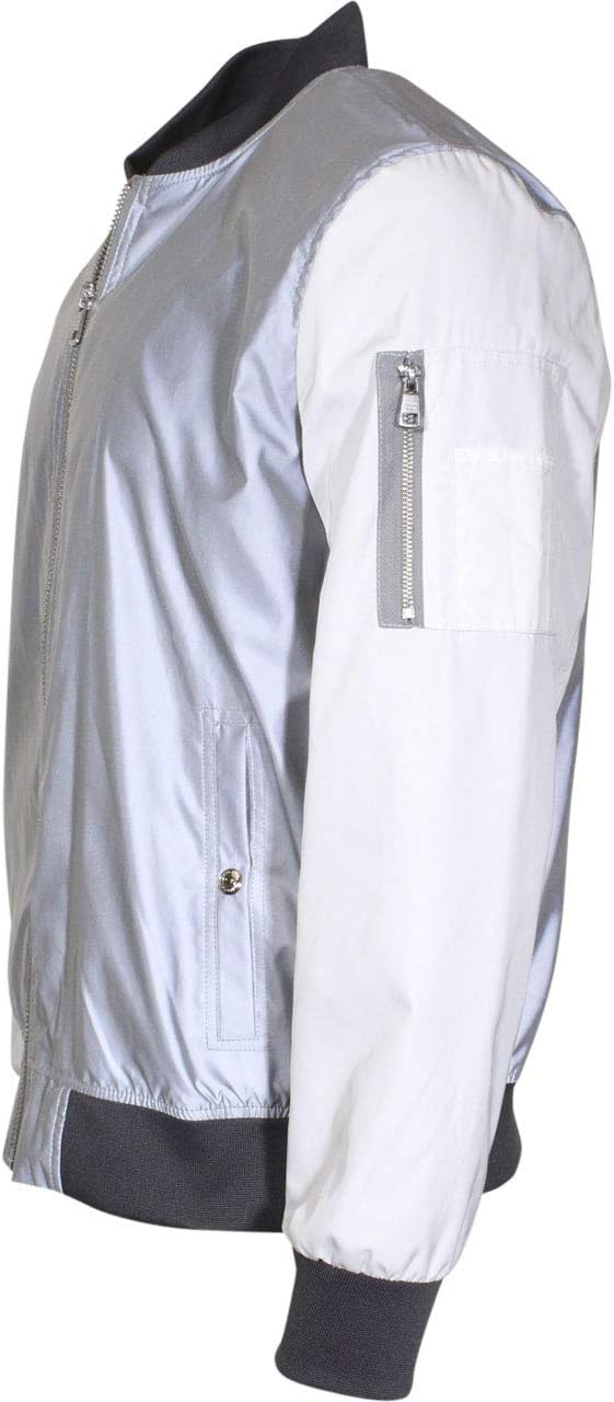 

Водонепроницаемая мужская куртка Calvin Klein с тканым верхом на молнии спереди, Silver