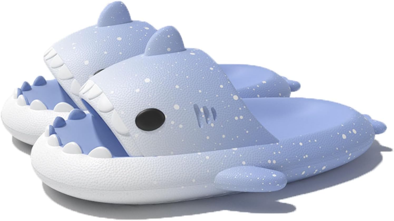 

Шлепанцы Zureto Spotted Starlight Shark - противоскользящие, быстро сохнущие сандалии - унисекс, белый/синий