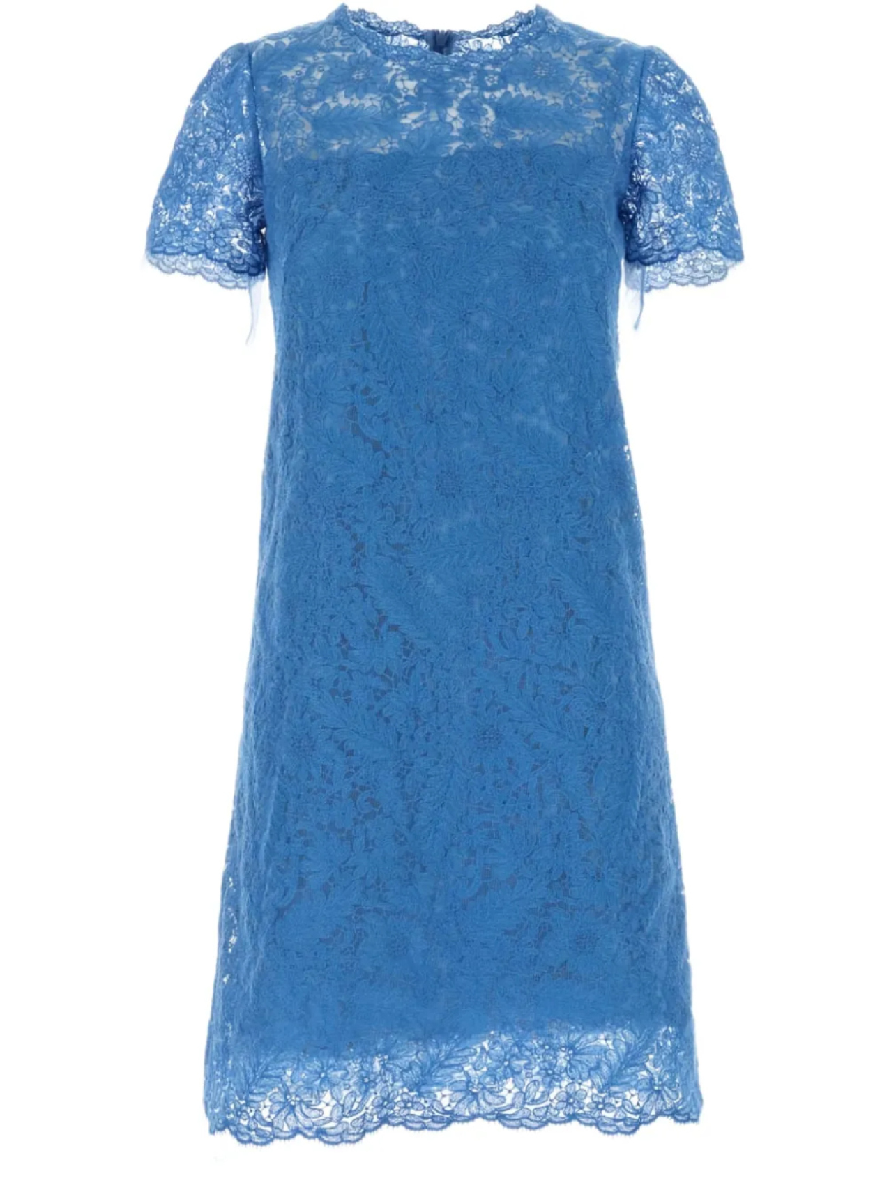 

Синее кружевное платье Ermanno Scervino, коричневый