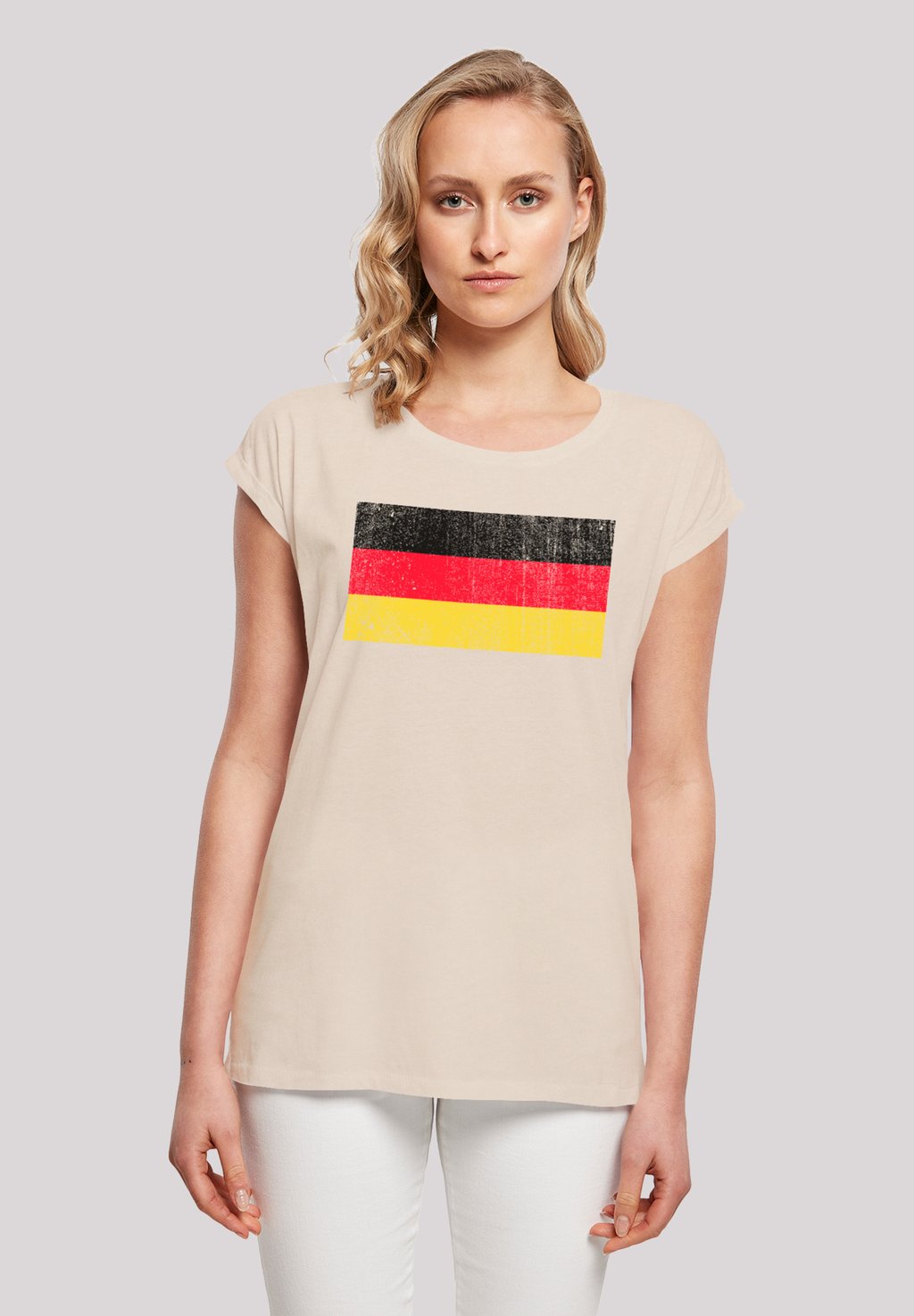 

Футболка с принтом GERMANY FLAGGE DISTRESSED F4NT4STIC, песочный