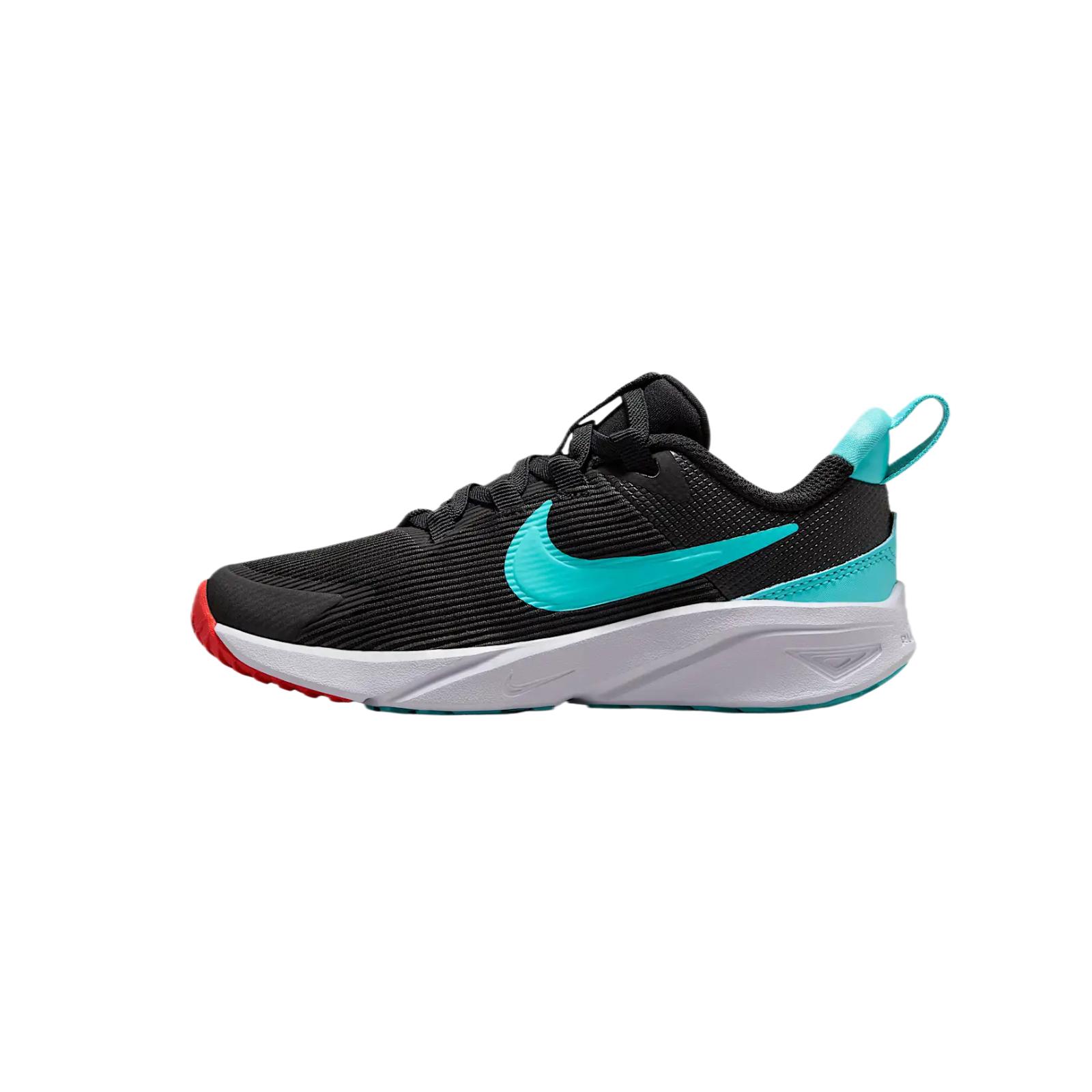 

Звездные бегуны 4 Детские уличные кроссовки Nike, черный/красный/белый/зеленый