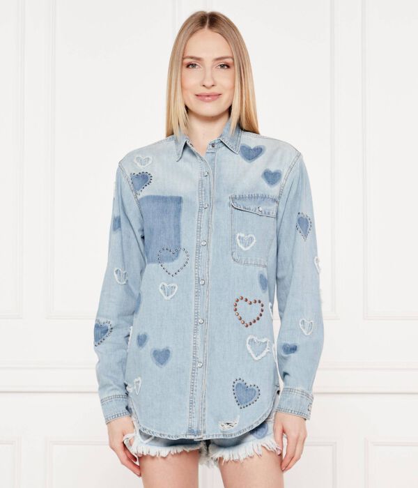 

Рубашка джинсовая Oversize fit One Teaspoon, синий