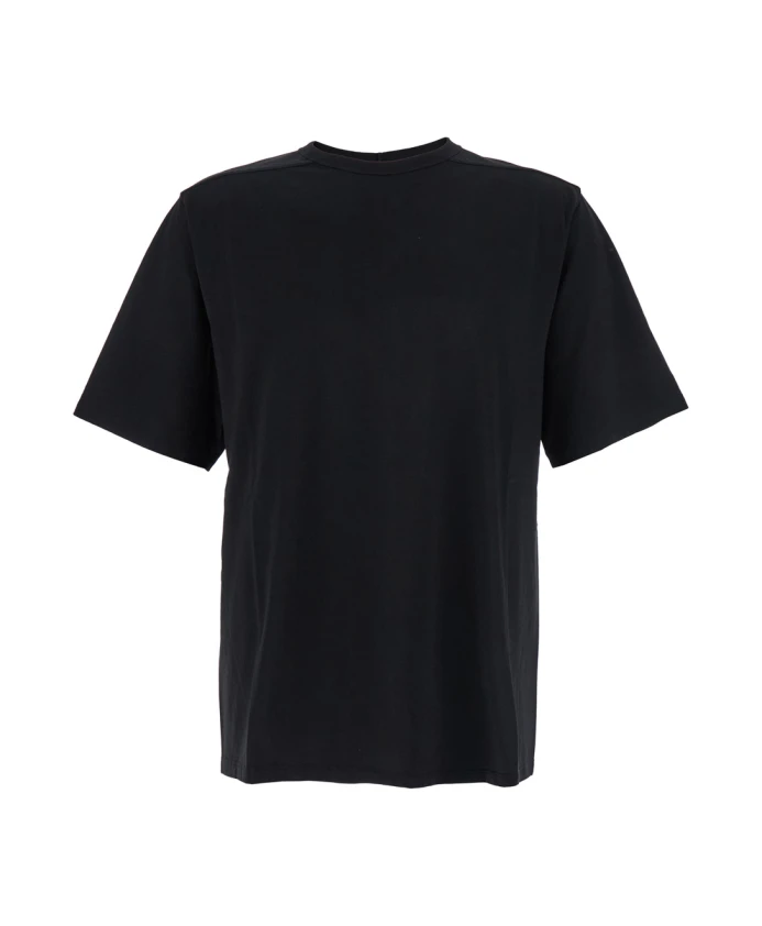 

Черная футболка с круглым вырезом и задним швом Rick Owens, черный