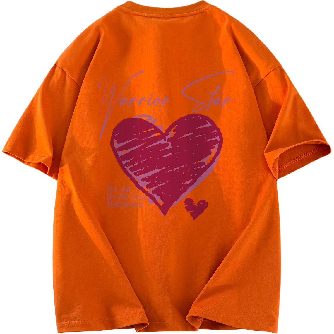 

Футболка Unisex Crew Neck Moderate Heavyweight WARRIOR, оранжевый (heavyweight and 100% cotton)