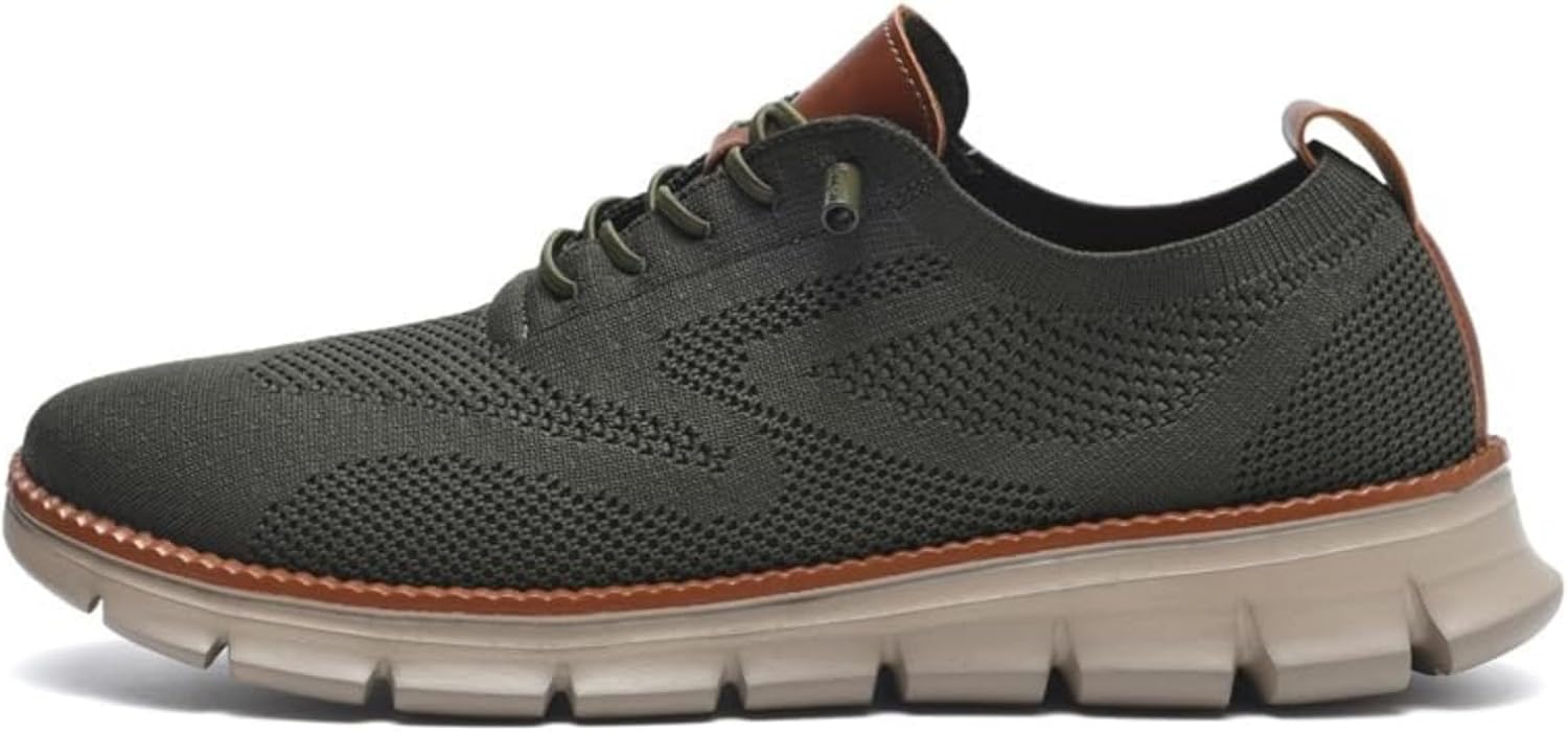 

Мужские ультракомфортные городские оксфорды 2025 года, дышащая сетка, легкие и мягкие повседневные кроссовки Generic, зеленый