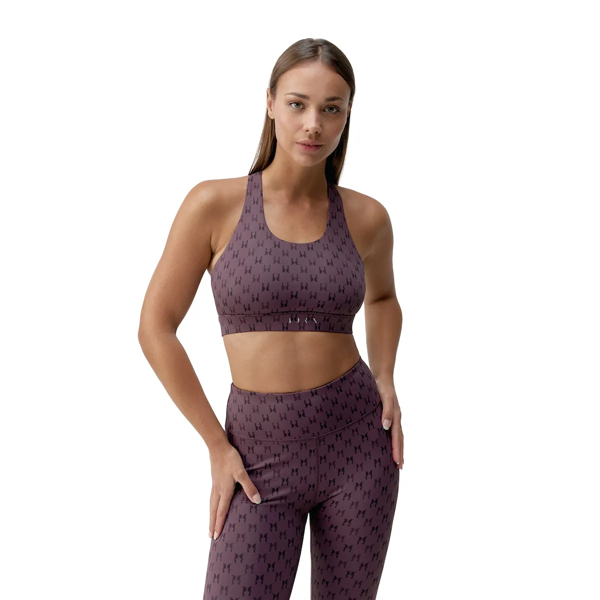 

Женский спортивный топ Monogram Born Living Yoga, винный