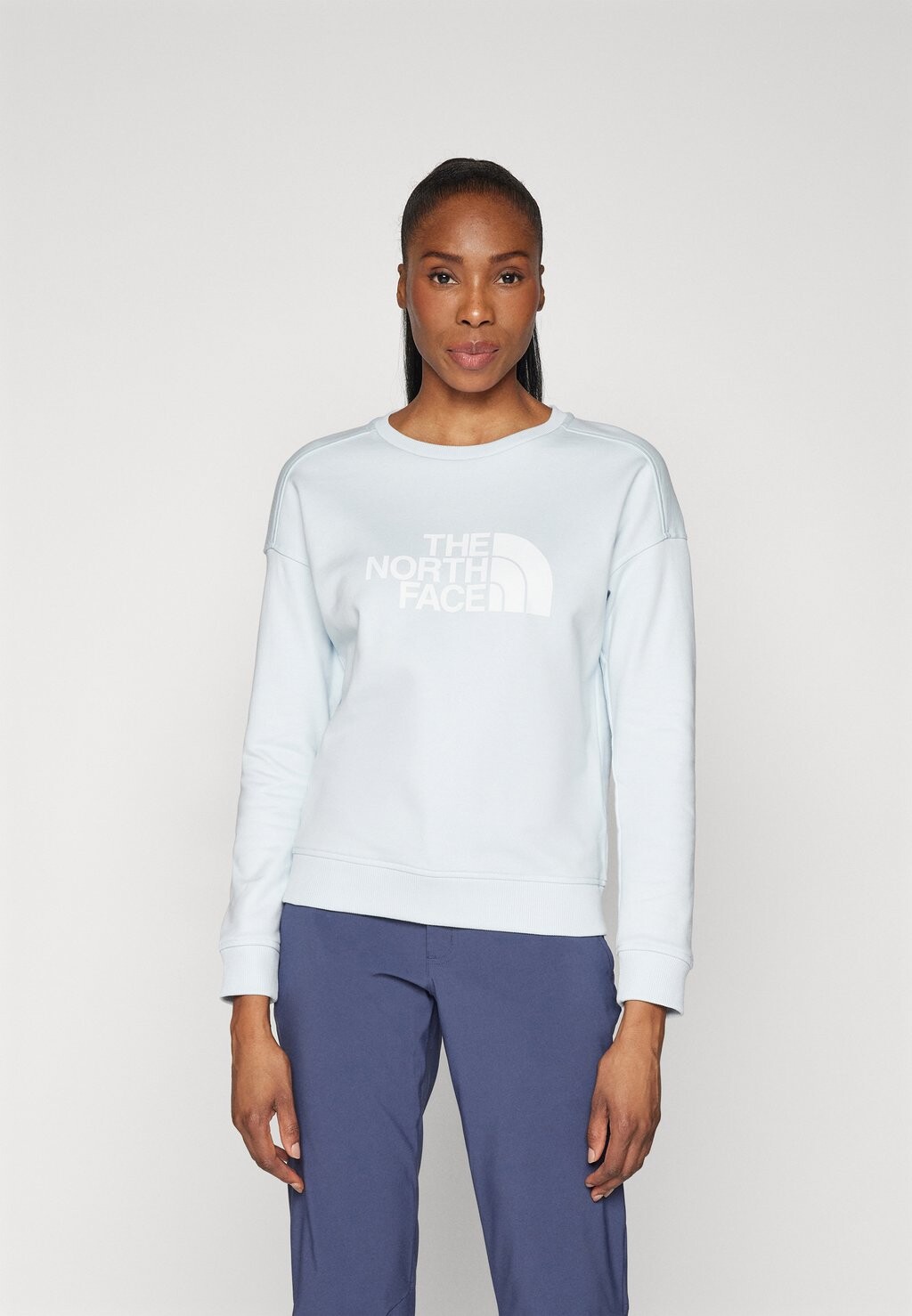 

Толстовка DREW PEAK CREW The North Face, цвет barely blue