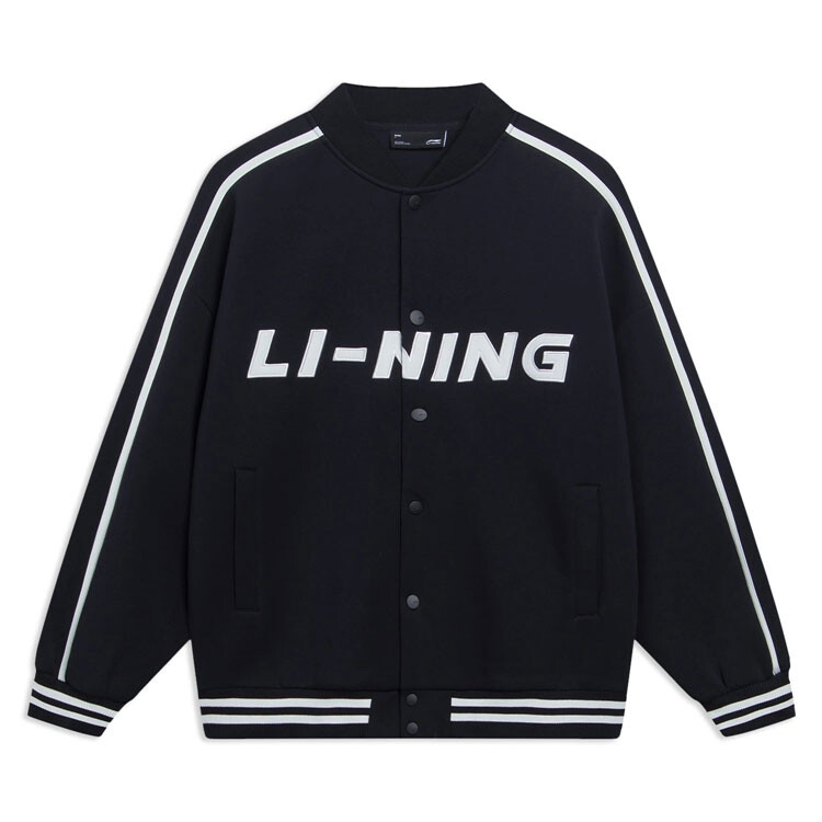 

Спортивная модная коллекция бейсбольная майка унисекс черная Lining, черный