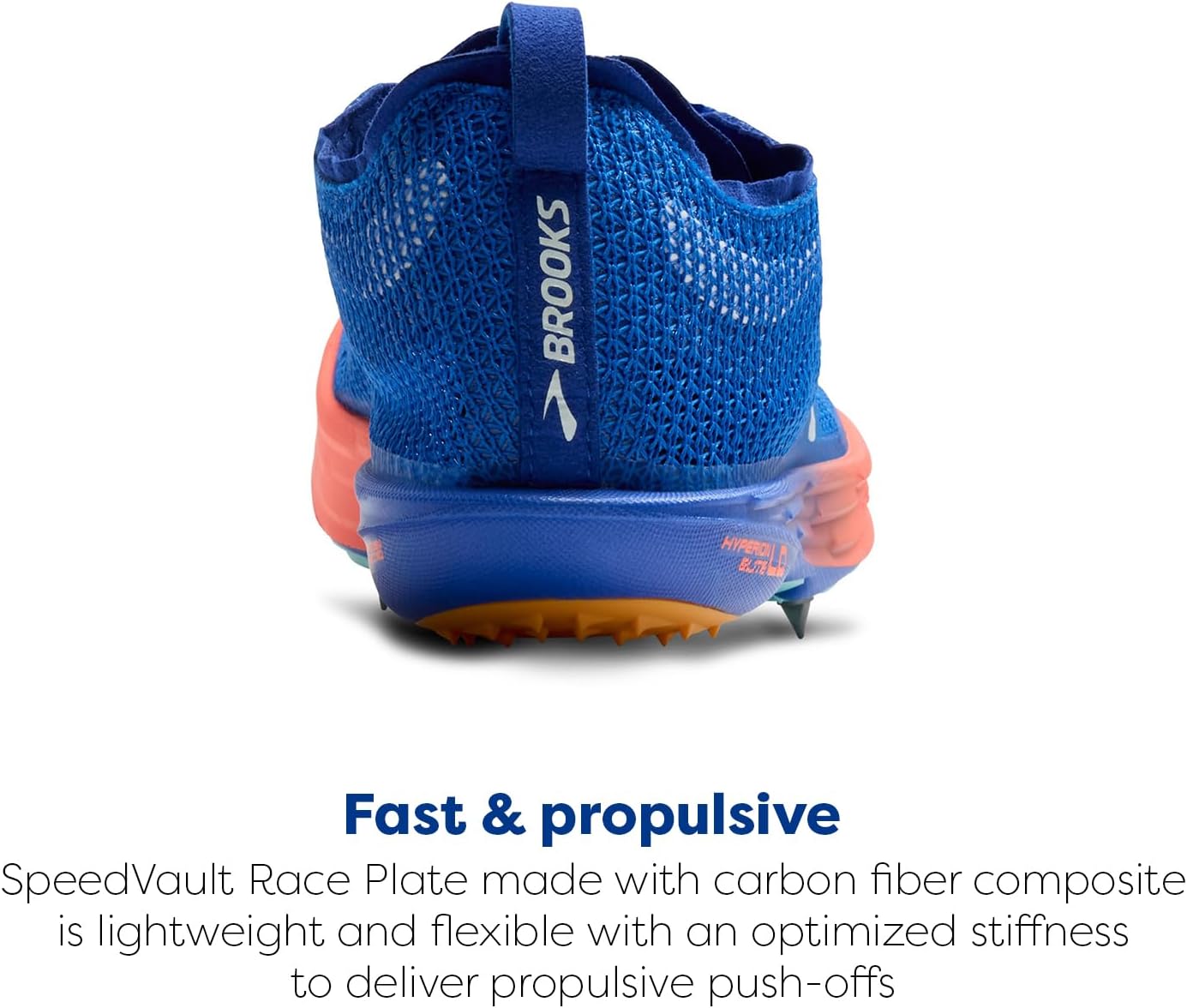Мужские кроссовки Brooks Hyperion Elite LD для длинных дистанций, оранжевый/розовый — фото 3