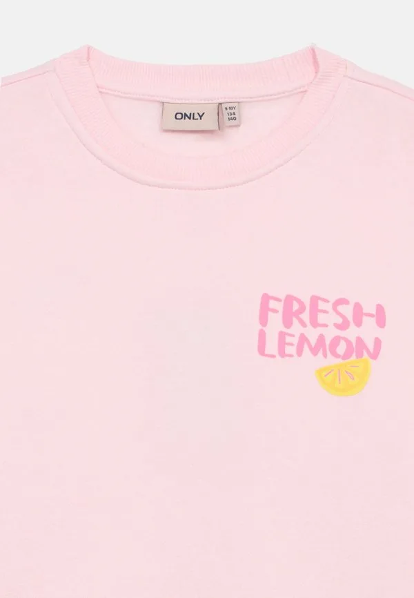 Свободная толстовка с принтом kogcanasta Only Girls, Barely Pink/Lemon — фото 4