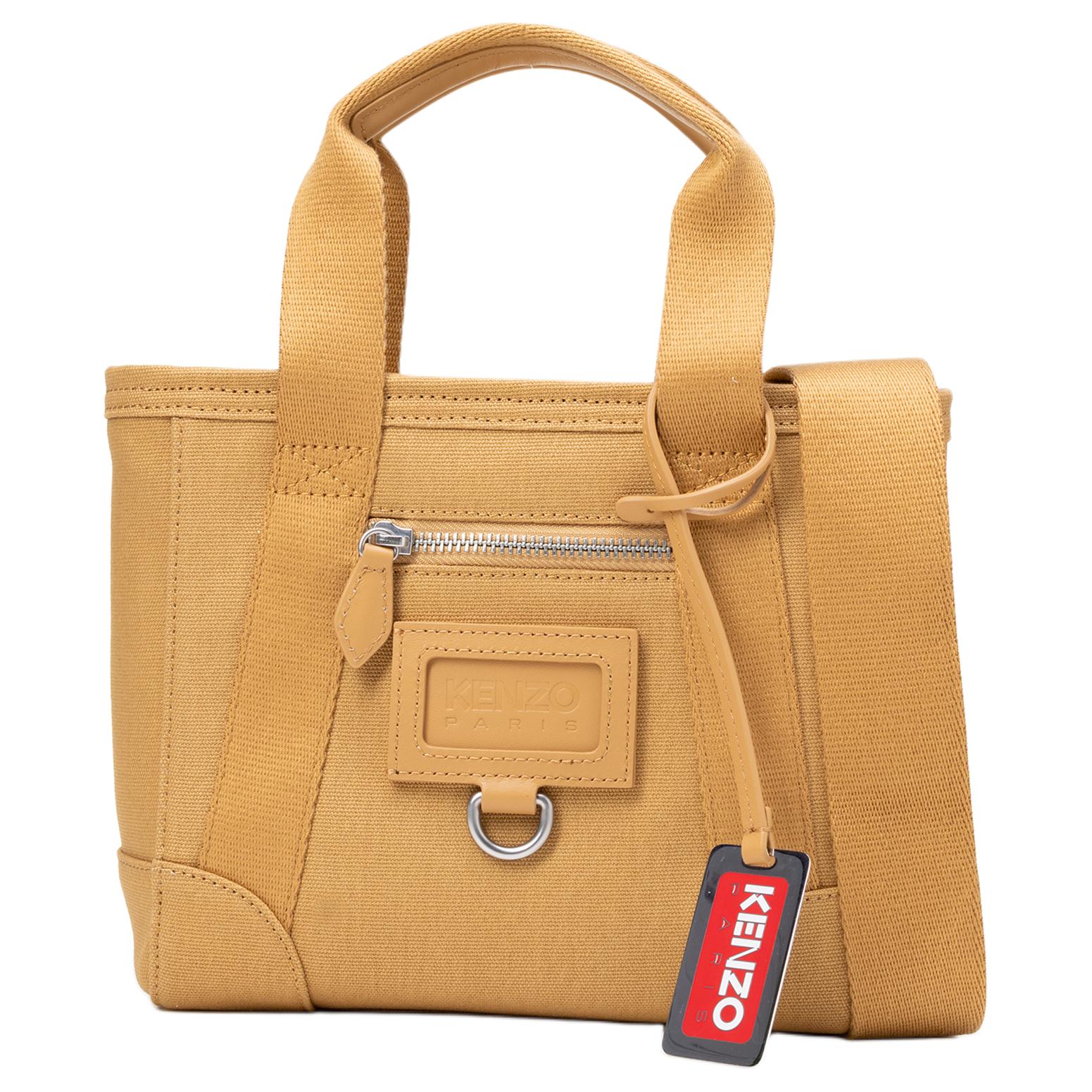 

KENZO Хлопковая сумка-шопер из парусины, шопер, парусиновая сумка, дамская сумка, сумка через плечо, мини-кроссбоди для женщин camel