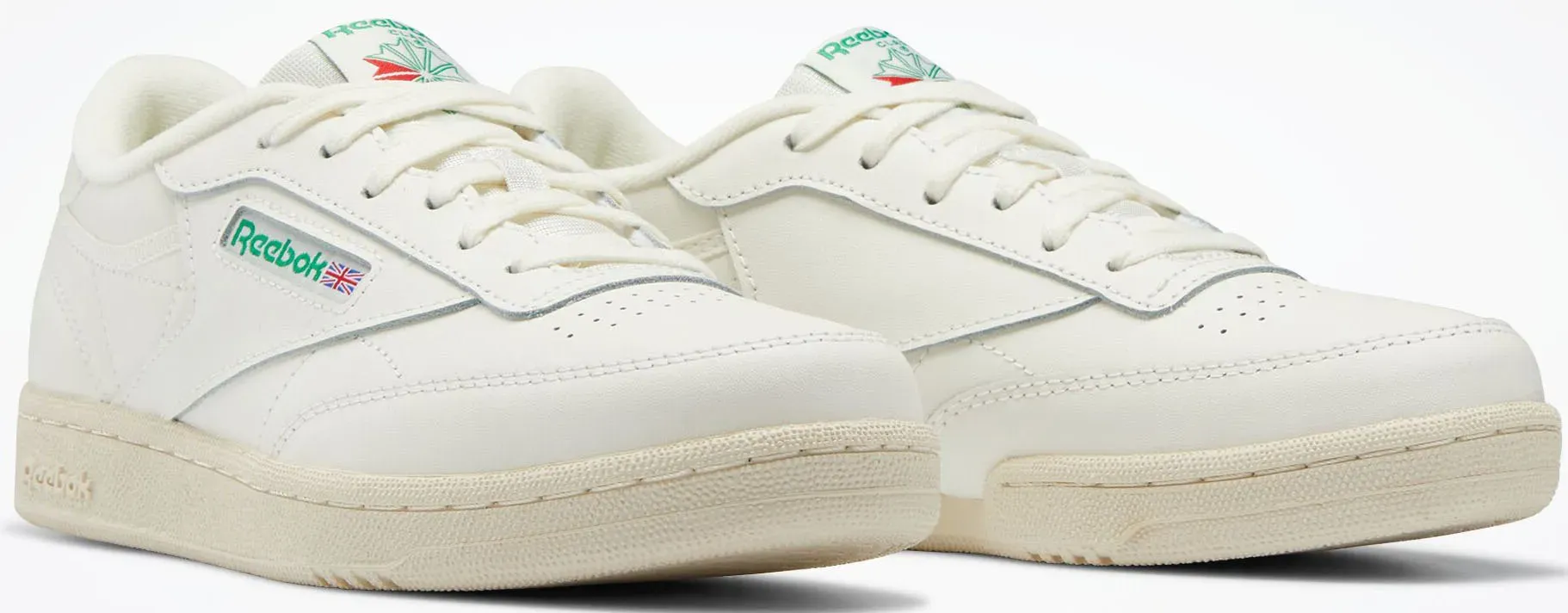 Классические кроссовки Reebok "CLUB C" Reebok Classic, цвет Chalk/Chalk/Glegrn — фото 2