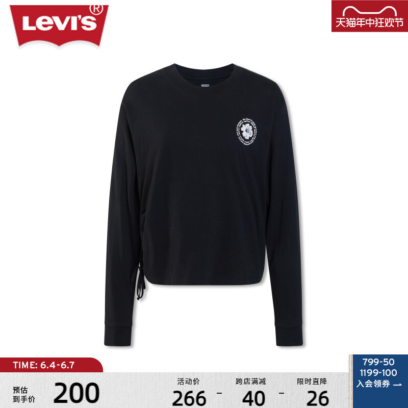 

Свитер женский Levi's с завязками, черный