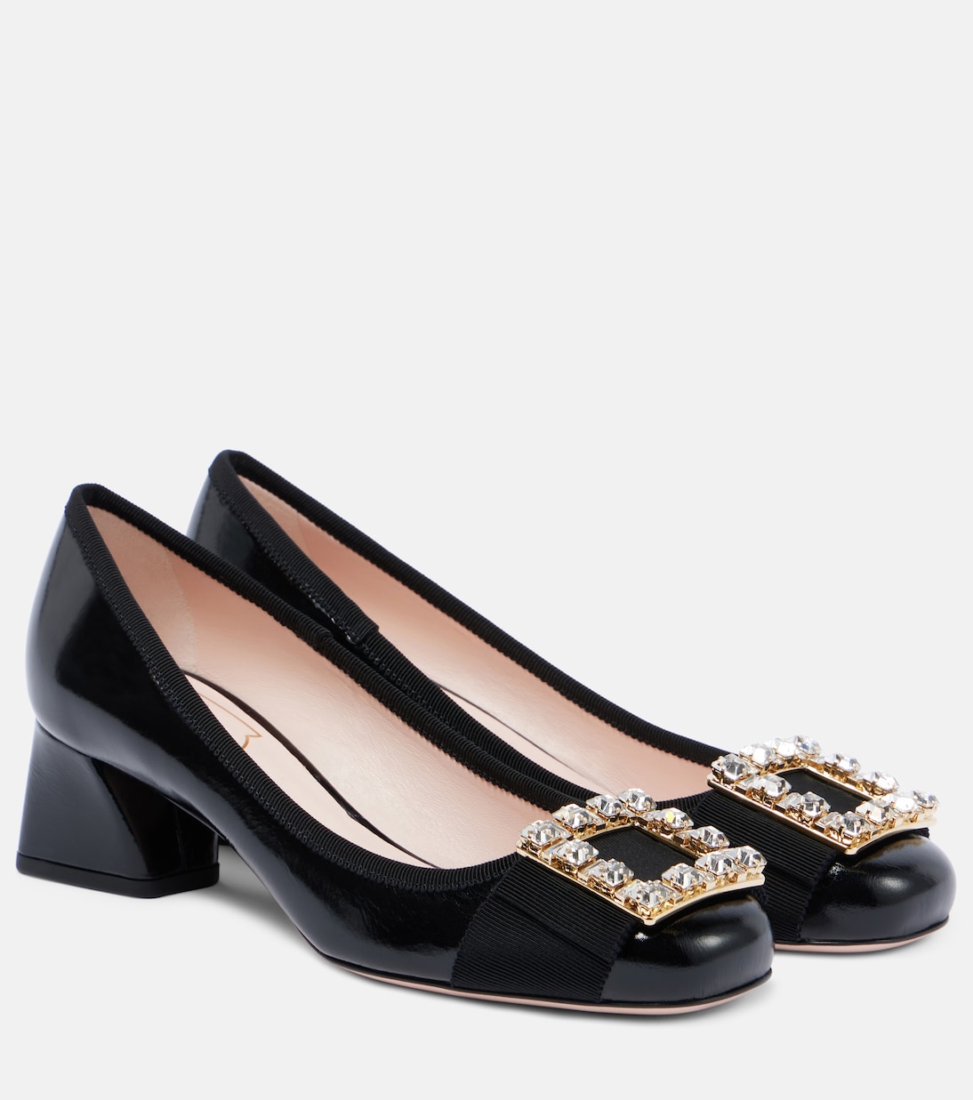 Туфли Très Vivier из лакированной кожи с декором Roger Vivier, Nero
