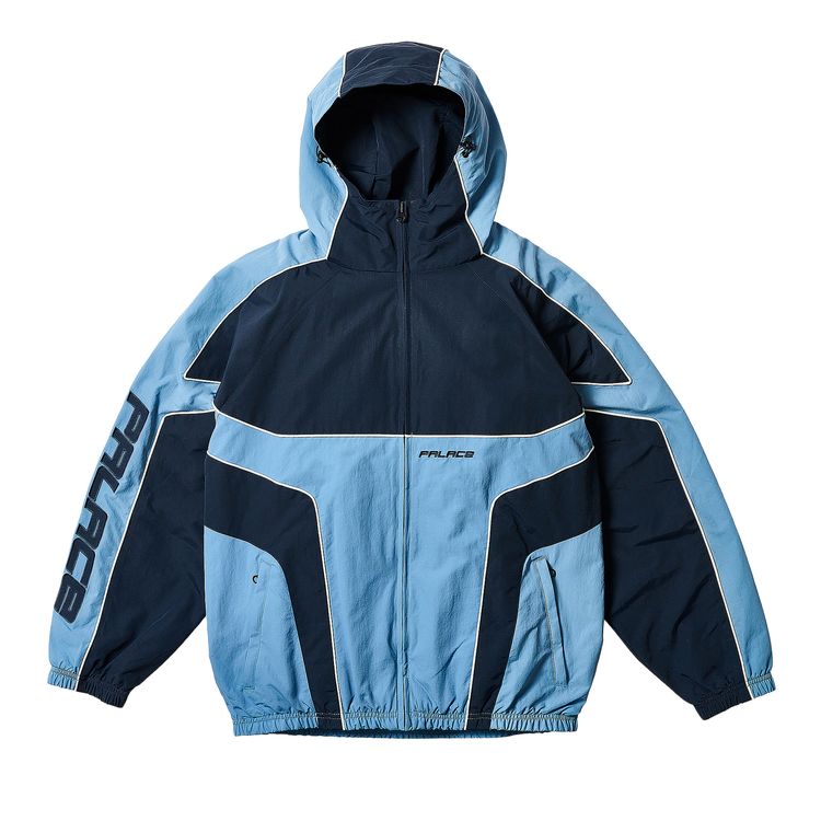 

Куртка Palace Piped Hooded Shell Jacket 'Blue', синий