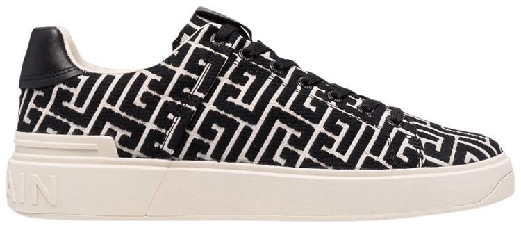 

Кроссовки Balmain B-Court 'Black Monogram', черный
