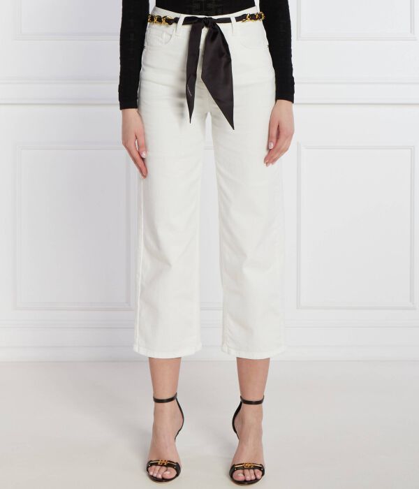 

Джинсы Cropped fit Elisabetta Franchi, белый