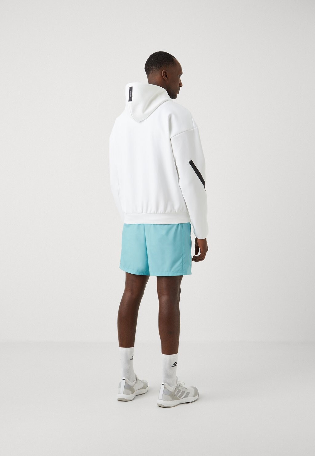 Толстовка с капюшоном Z.N.E. FULL-ZIP adidas Sportswear, белый — фото 2