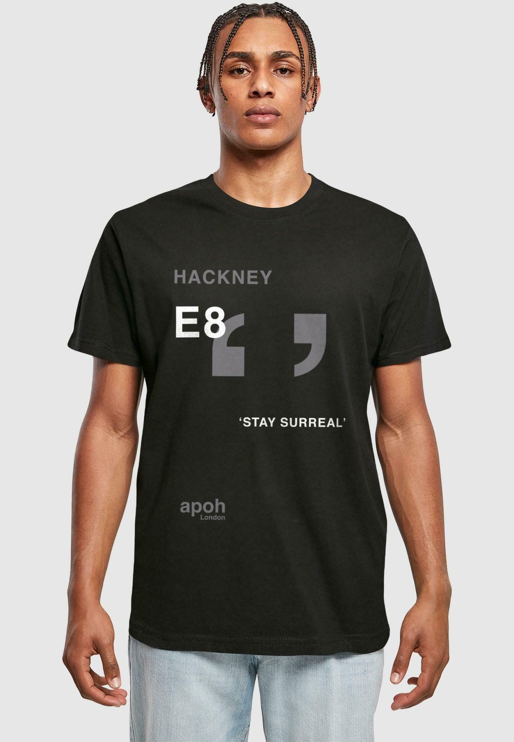

Футболка с принтом APOH SURREAL HACKNEY SLOGAN Merchcode, черный