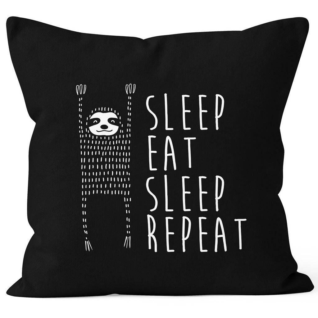 

Забавная наволочка Sleep eat Sleep Повтор ленивец 40x40 хлопок Moonworks черная, униразмер, Черный, Забавная наволочка Sleep eat Sleep Повтор ленивец 40x40 хлопок Moonworks черная, униразмер
