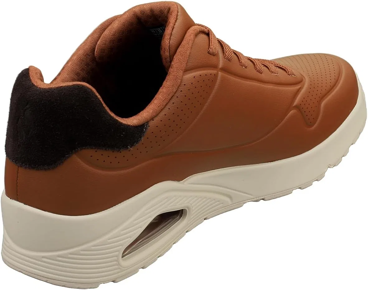Кроссовки Skechers Herren UNO Harry Kane Air, Brown Duraleather Brown Suede — фото 2