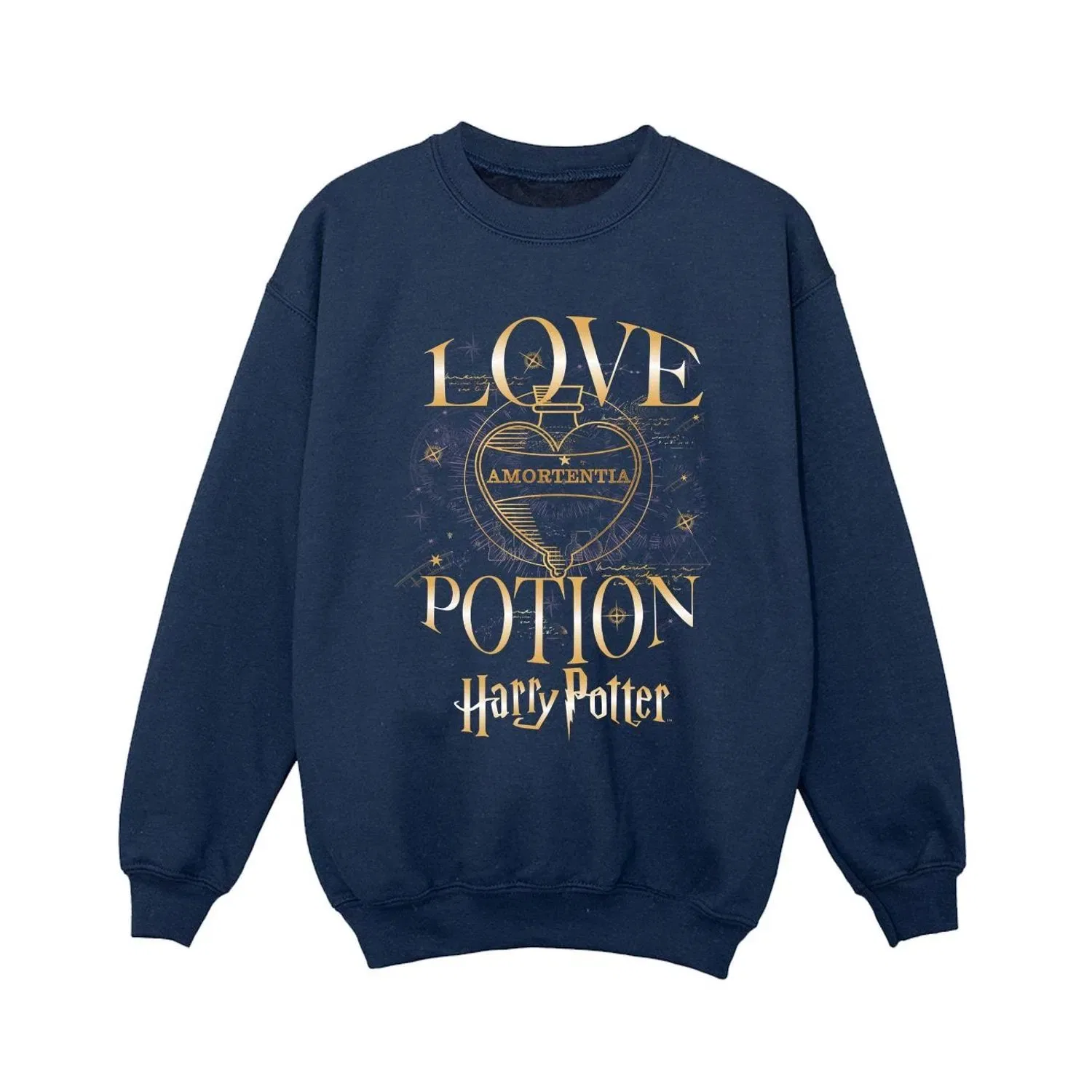 Толстовка с принтом Harry Potter, темно-синий
