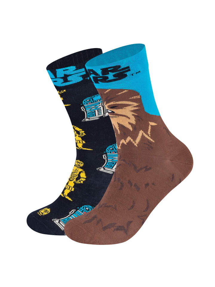 

Носки Happy Socks Star Wars R2D2 C3PO and Chewbacca, цвет multicolor