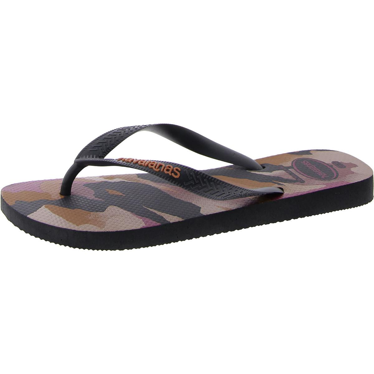 

Мужские плоские сандалии-шлепанцы Havaianas, цвет new graphite