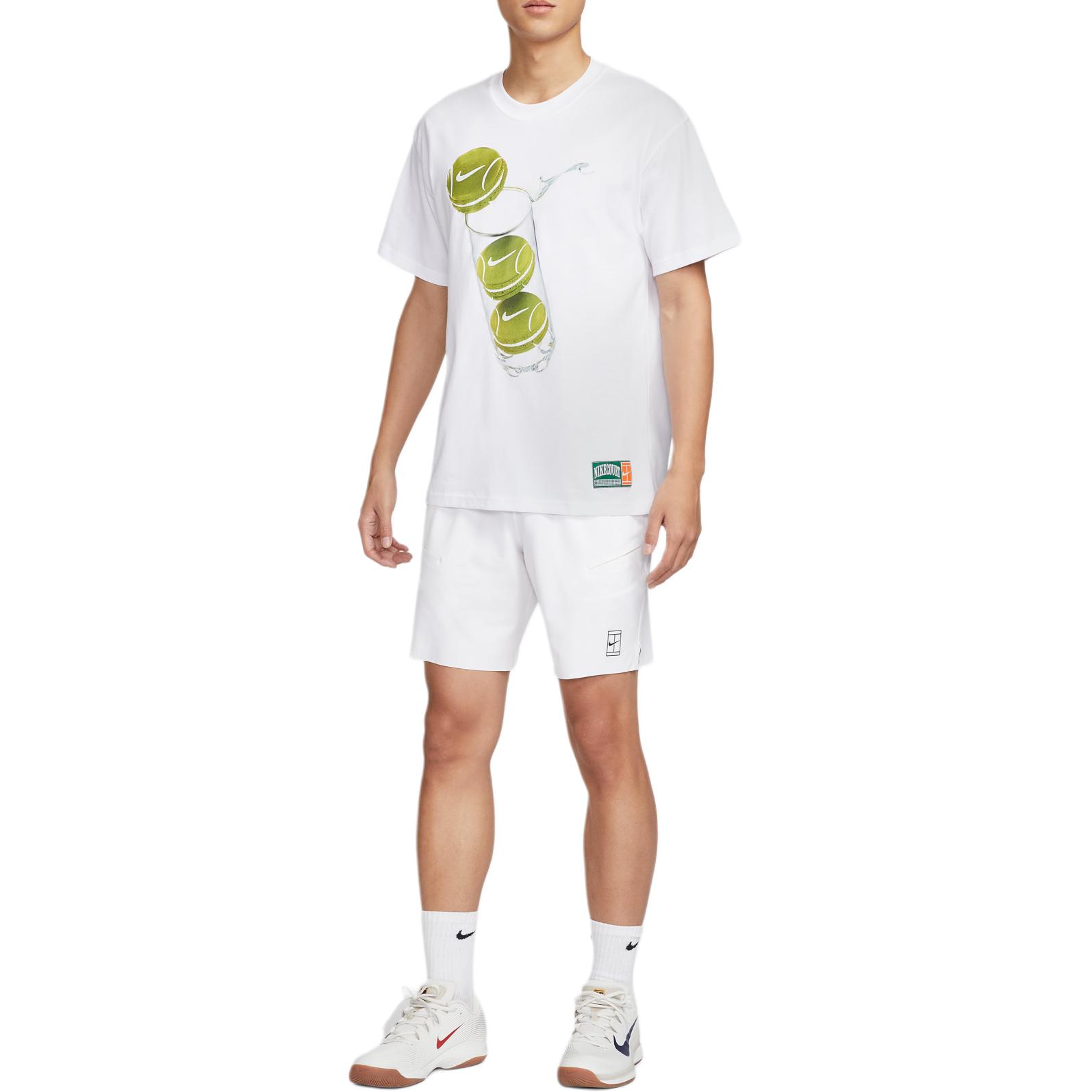 Nike Спортивные шорты Court Advantage Dri Fit мужские белые/черные — фото 4