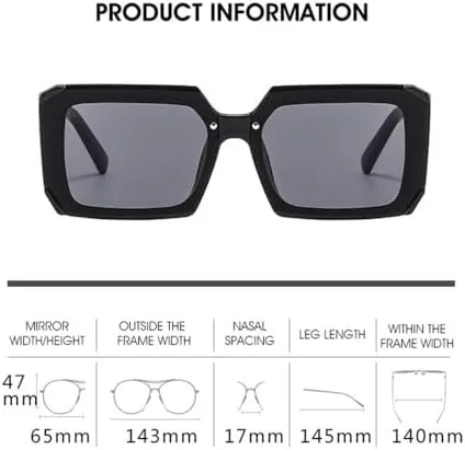 

Солнцезащитные очки без оправы для женщин 2027 года, солнцезащитные очки для мужчин и женщин в винтажном стиле, солнцезащитные очки UV400 MTZJH, Black Grey