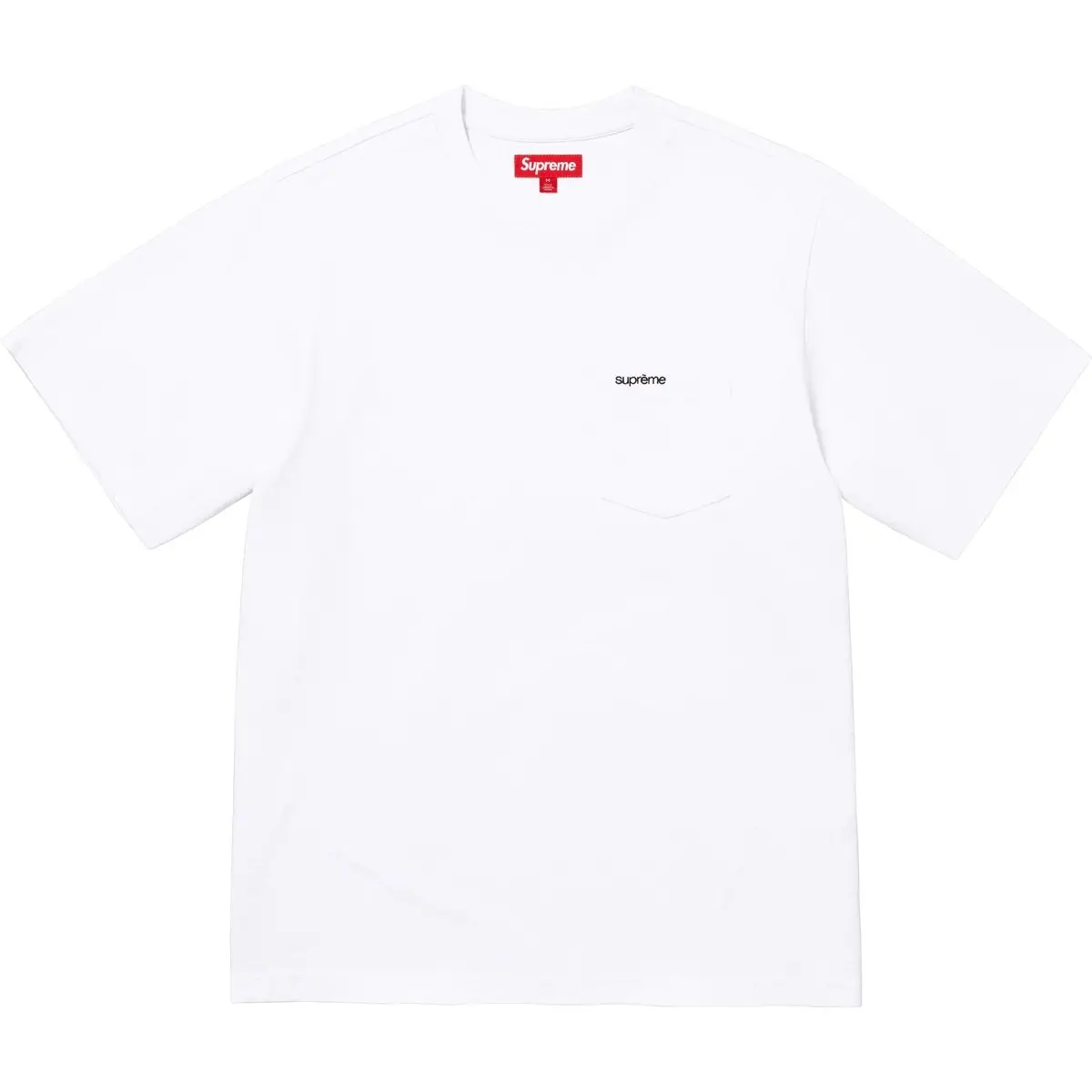 

FW25 неделя 12 S/S карманная футболка T Shirt Unisex Supreme, белый