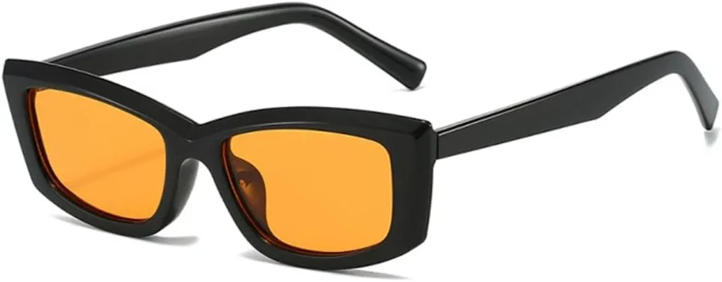 

Винтажные женские солнцезащитные очки «кошачий глаз», модные гелевые очки с защитой от УФ-излучения UV400, мужские трендовые градиентные очки UATXTAU, Black Orange