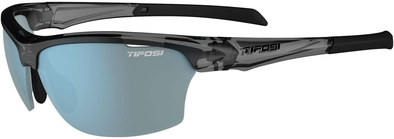 

Спортивные солнцезащитные очки Tifosi Intense для мужчин и женщин — идеально подходят для гольфа, пиклбола, бега и тенниса. Вентилируемые линзы предотвращают запотевание, Crystal Smoke W/Smoke Lens Bright Blue Mirror