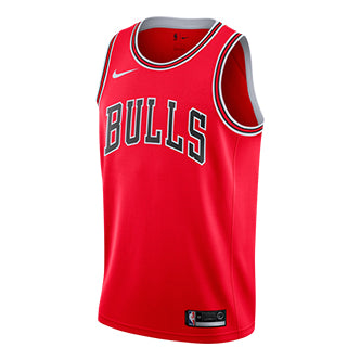 

Спортивная футболка men basketball chicago bulls swingmen jersey road kaos olahraga pria red Nike, красный