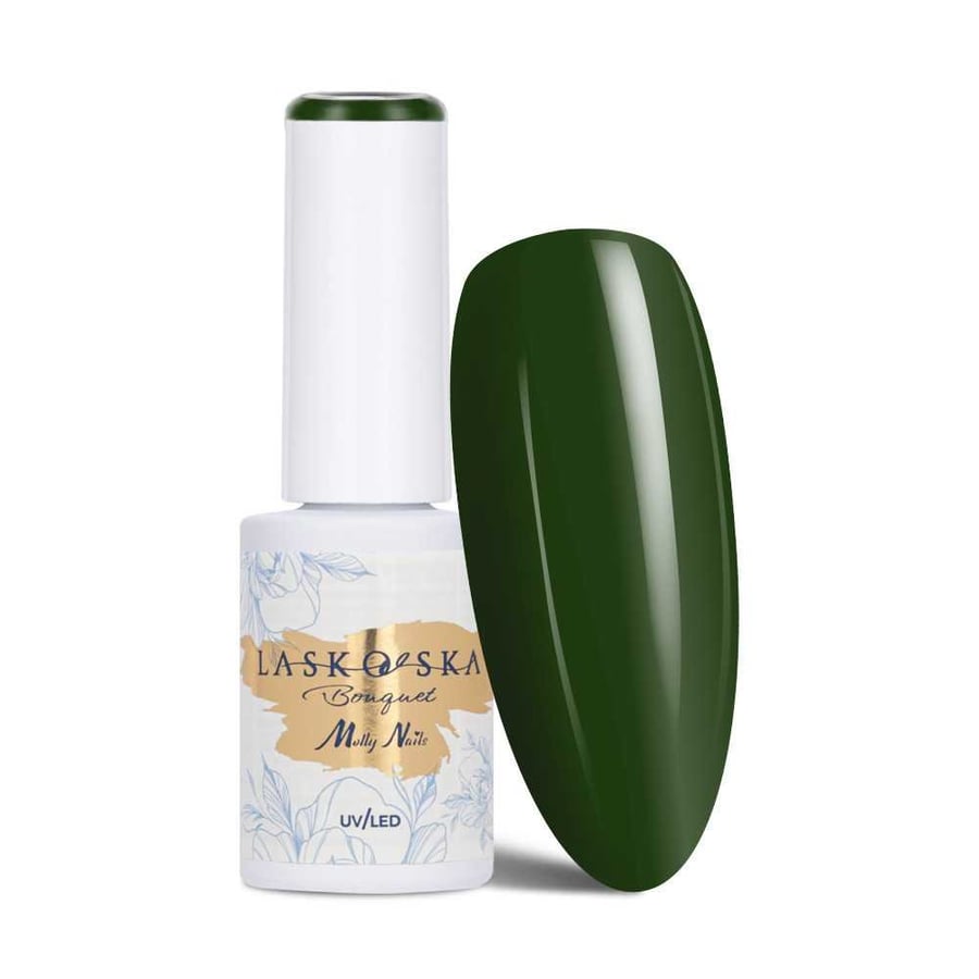 

Molly Nails Bouquet Dark Grass от Laskovska HEMA/Di-HEMA Free 7 г гибридного лака для ногтей